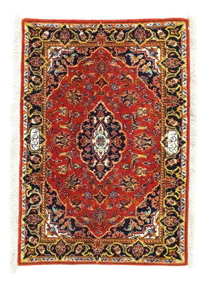Persisk tæppe - Keshan - 98 x 70 cm - rød