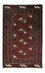 Turkaman-tæppe - 95 x 66 cm - rød