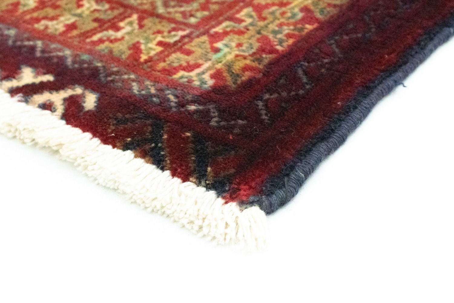 Turkaman-tæppe - 85 x 60 cm - rød