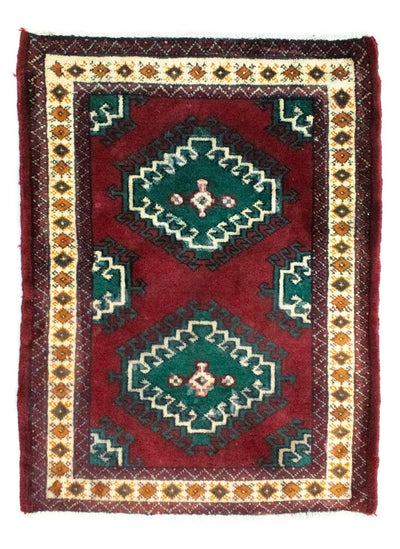 Turkaman-tæppe 64x87cm - Persisk tæppe
