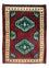 Turkaman-tæppe - 87 x 64 cm - rød