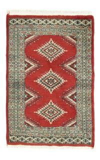 Pakistan Tæppe - 82 x 63 cm - rød