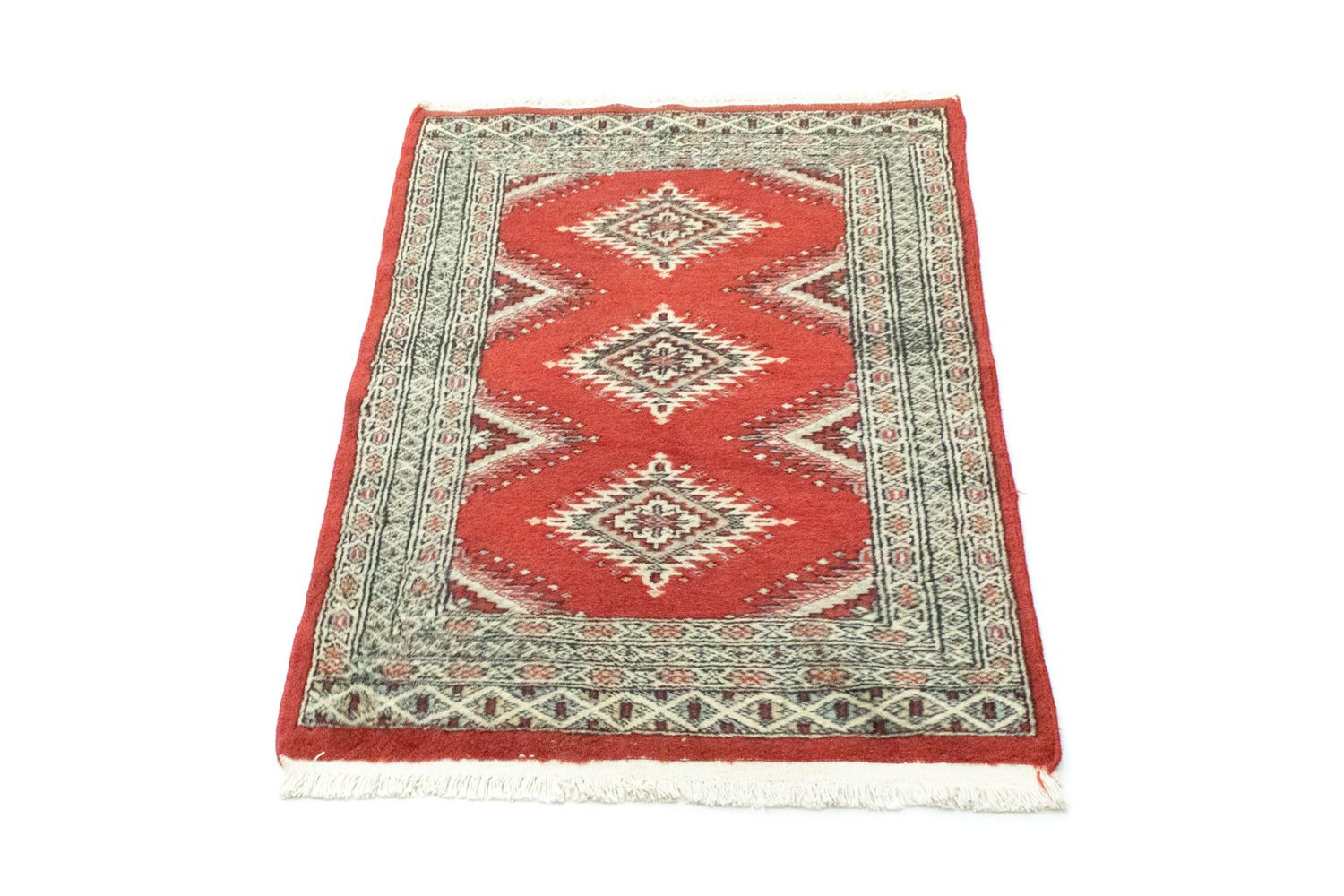 Pakistan Tæppe - 82 x 63 cm - rød