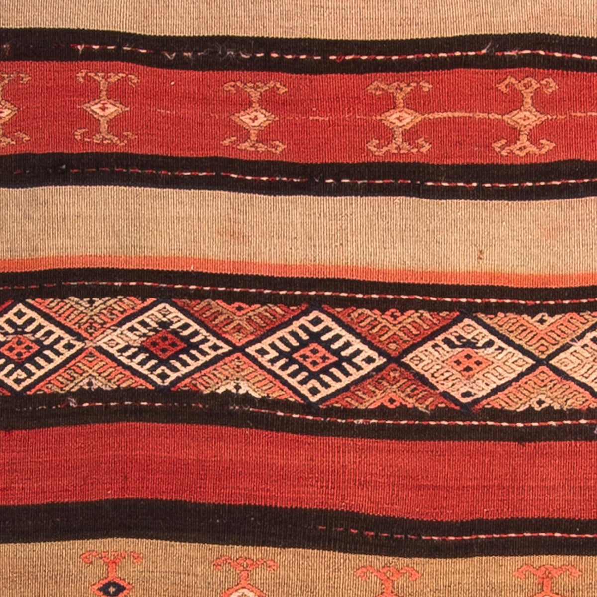 Løber Kelim-tæppe - gammelt - 315 x 95 cm - flerfarvet