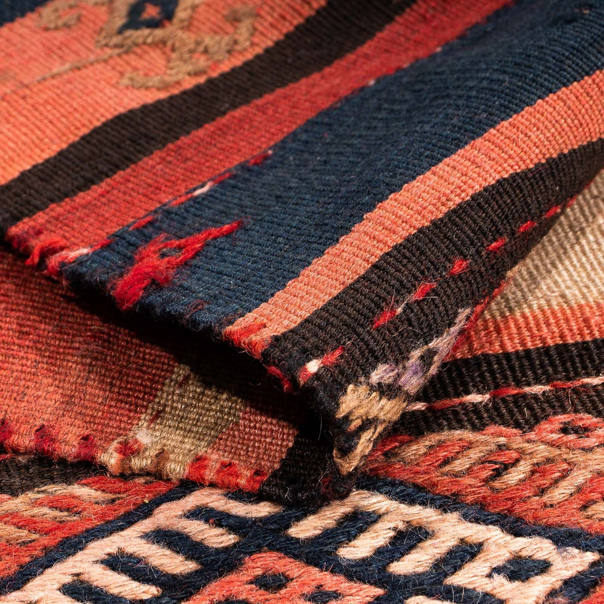 Løber Kelim-tæppe - gammelt - 315 x 95 cm - flerfarvet