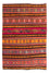 Kelim-tæppe - gammelt - 215 x 150 cm - flerfarvet
