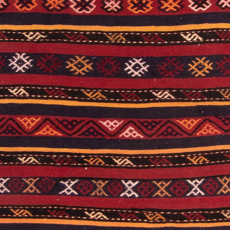 Kelim-tæppe - gammelt - 250 x 145 cm - flerfarvet