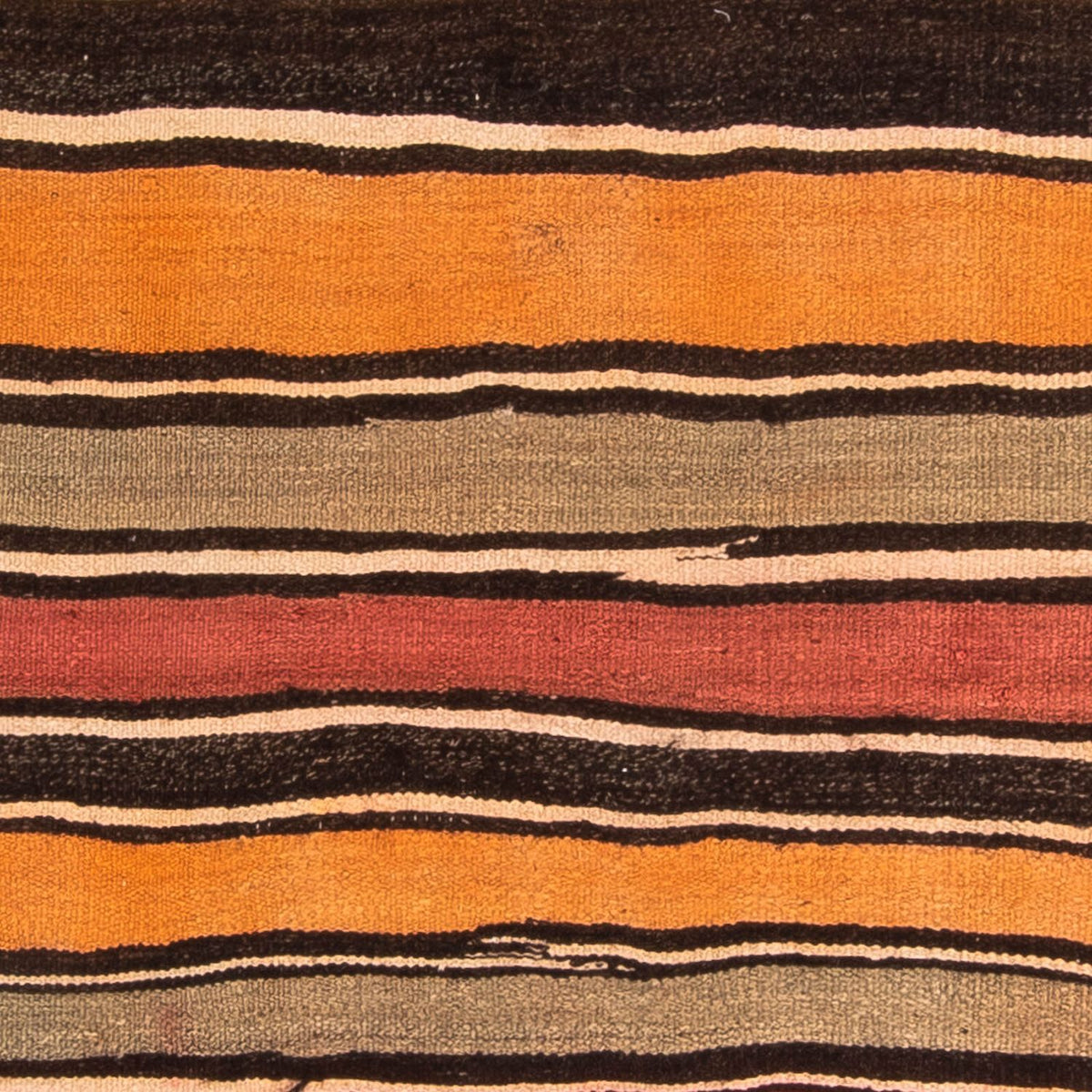 Kelim-tæppe - gammelt firkantet  - 155 x 155 cm - flerfarvet