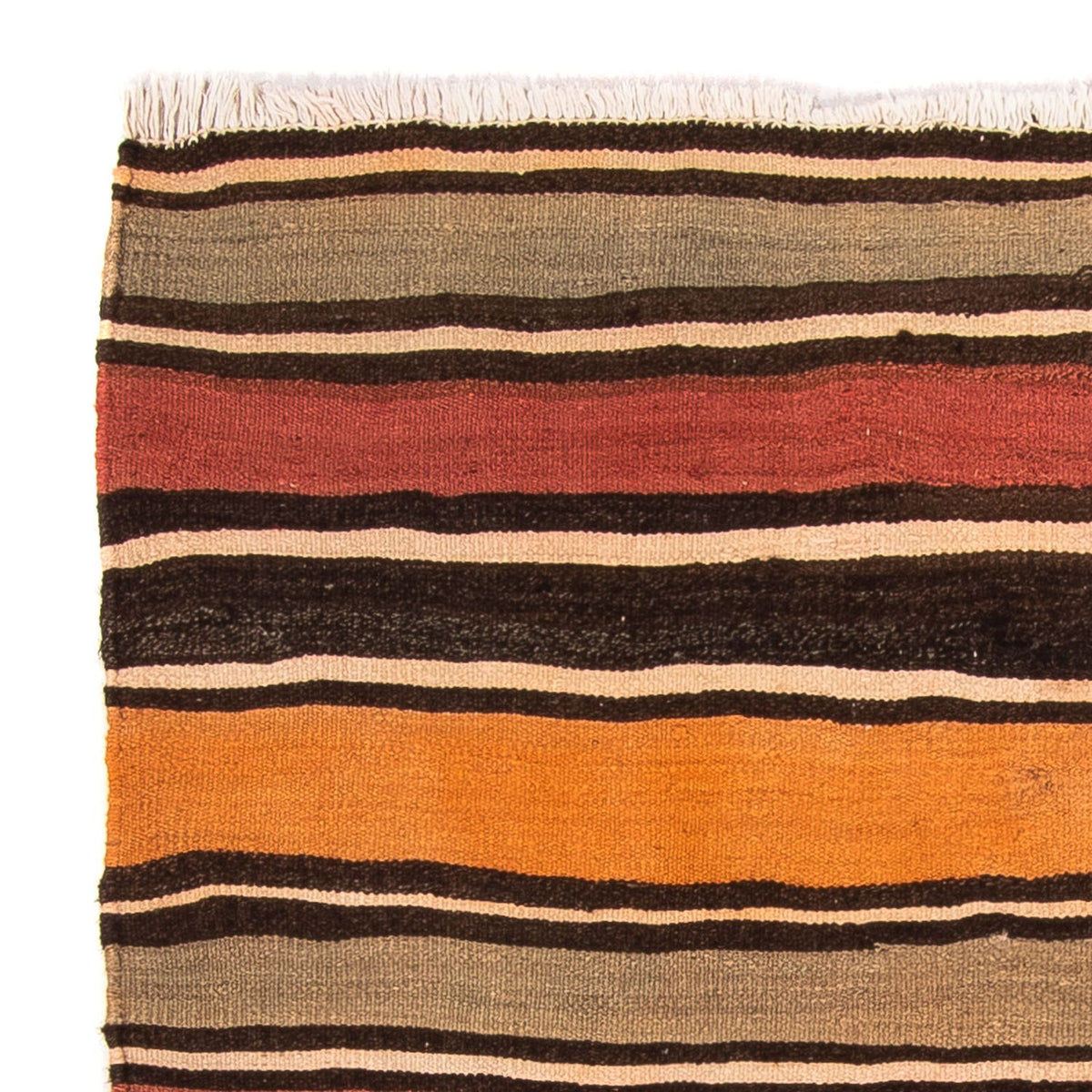 Kelim-tæppe - gammelt firkantet  - 155 x 155 cm - flerfarvet