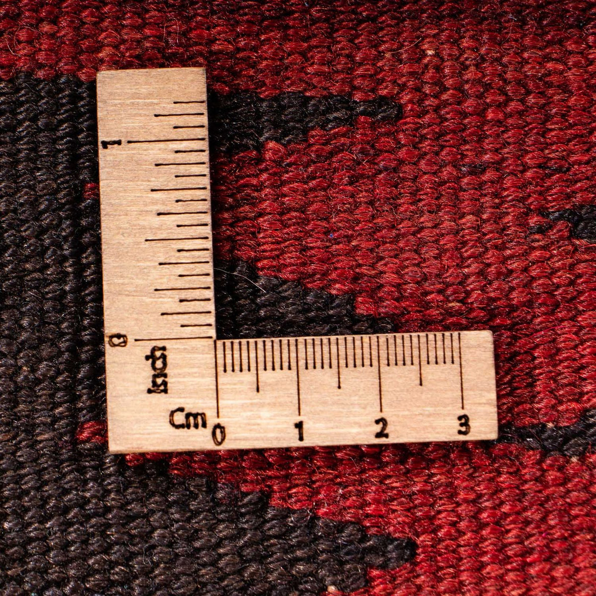 Kelim-tæppe - gammelt - 117 x 77 cm - flerfarvet