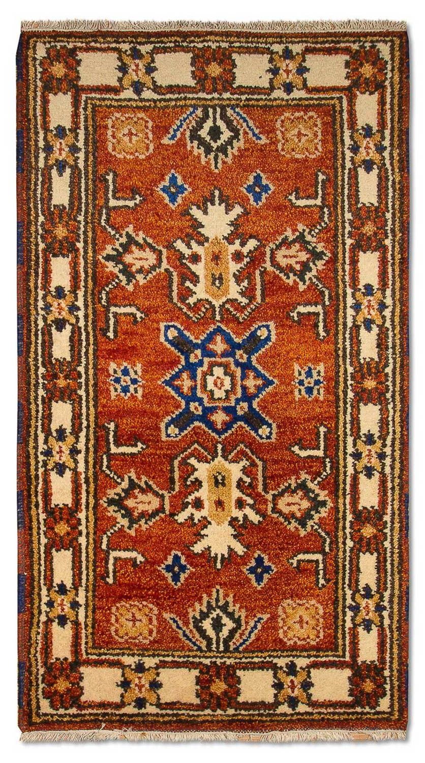 Orientalsk tæppe - 125 x 63 cm - orange