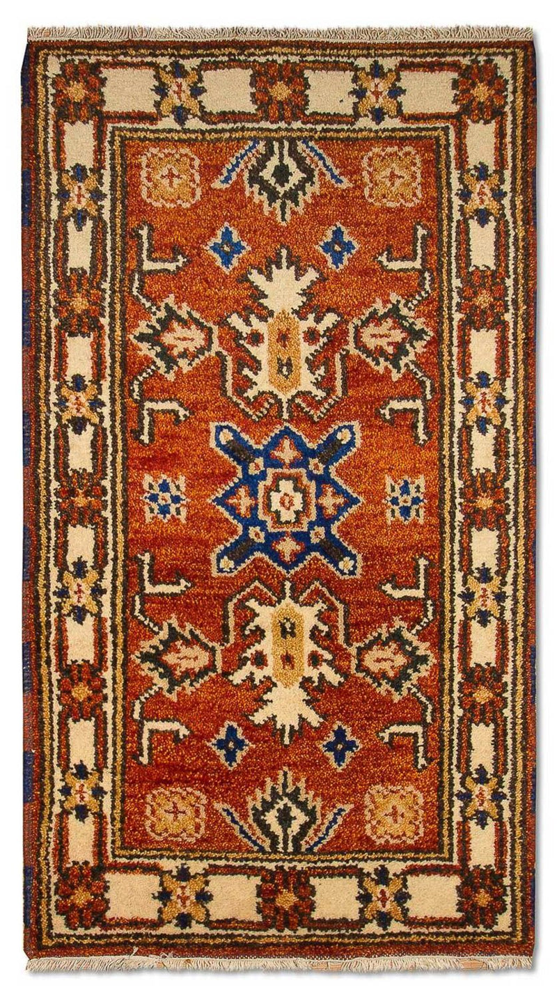 Orientalsk tæppe - 125 x 63 cm - orange
