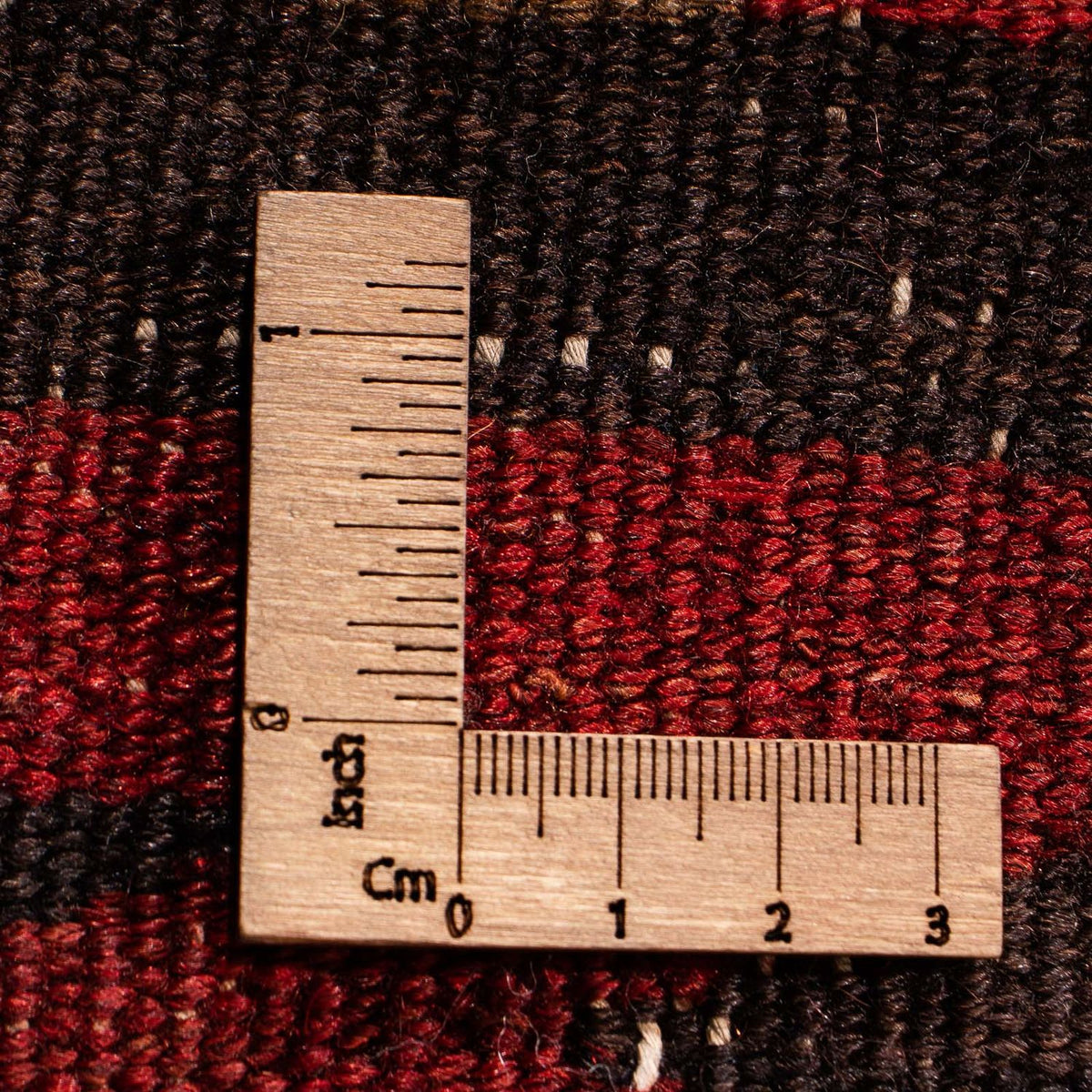 Kelim-tæppe - gammelt - 90 x 85 cm - flerfarvet