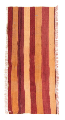 Kelim-tæppe - gammelt - 130 x 65 cm - flerfarvet