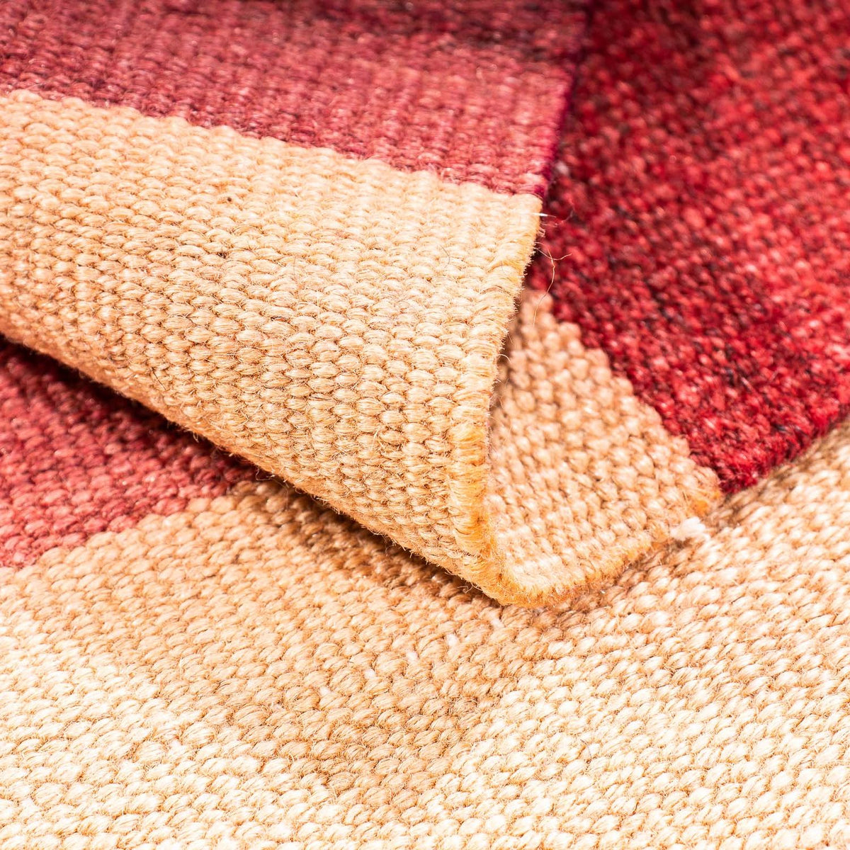 Kelim-tæppe - gammelt - 130 x 65 cm - flerfarvet