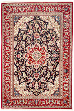 Persisk tæppe - Ghom - 243 x 170 cm - mørkeblå