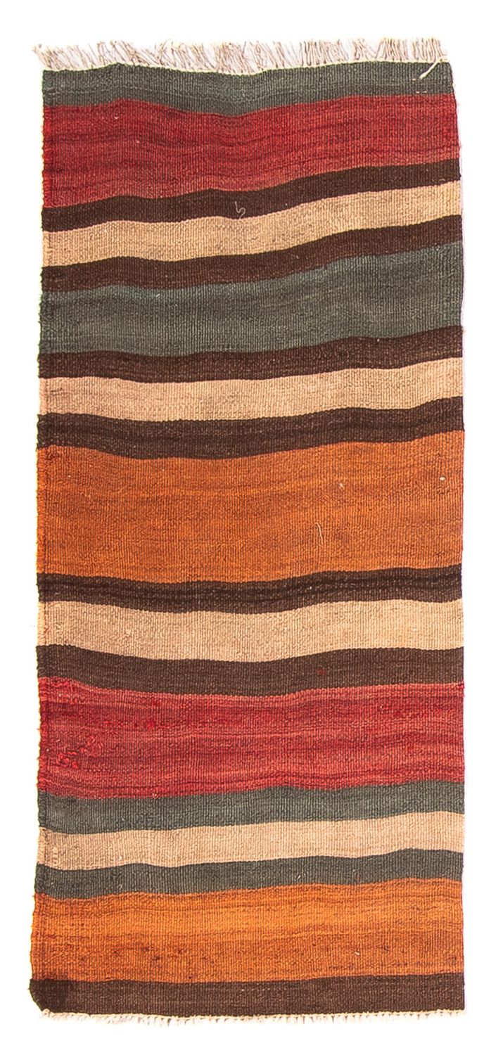 Løber Kelim-tæppe - gammelt - 110 x 50 cm - flerfarvet