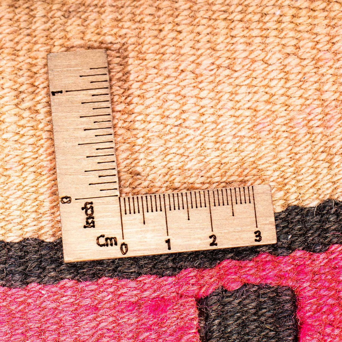 Kelim-tæppe - gammelt firkantet  - 120 x 110 cm - flerfarvet