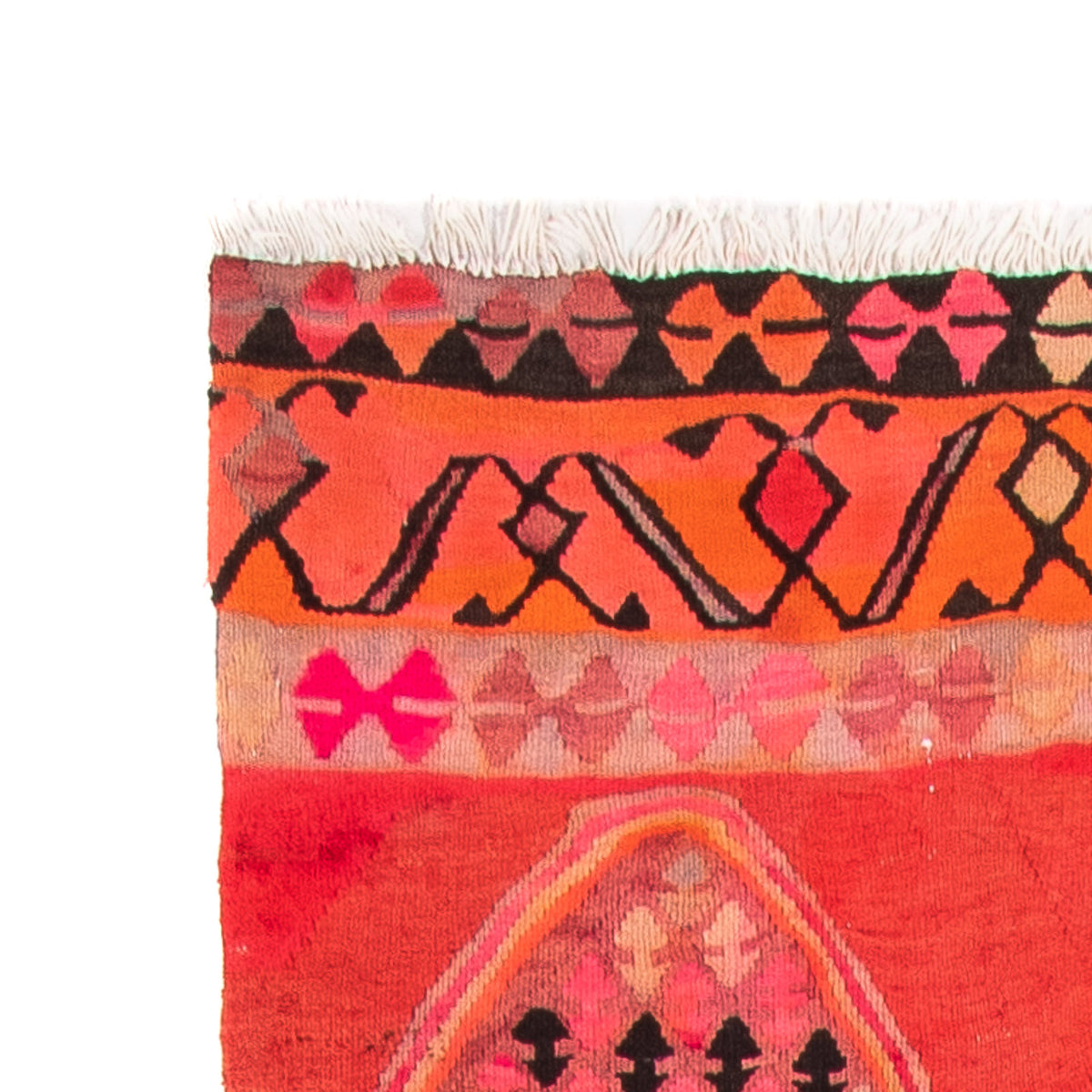 Løber Kelim-tæppe - gammelt - 355 x 90 cm - flerfarvet