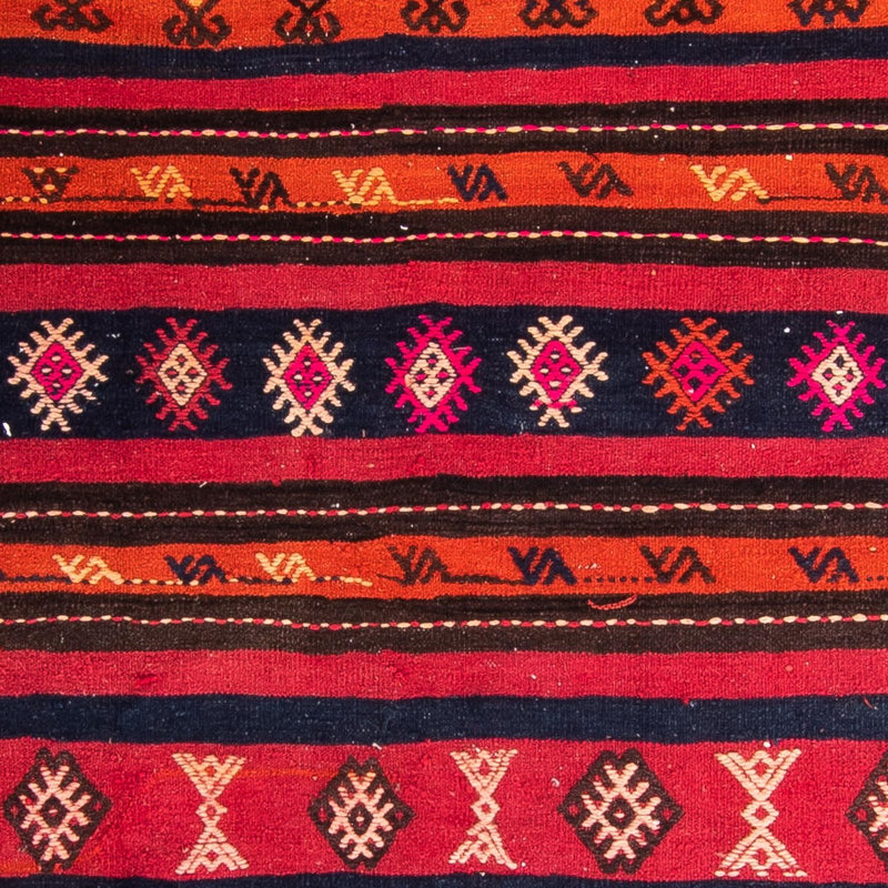 Kelim-tæppe - gammelt - 200 x 160 cm - flerfarvet