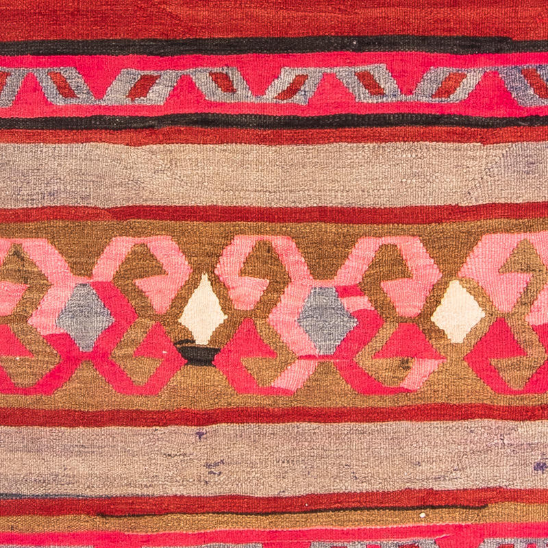 Løber Kelim-tæppe - gammelt - 370 x 130 cm - flerfarvet