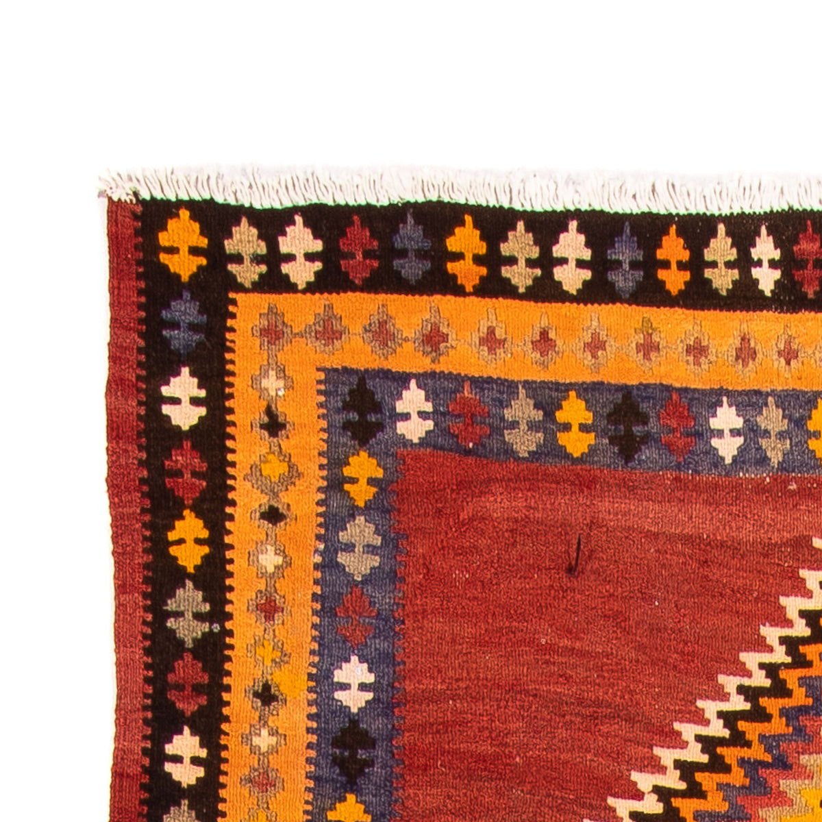 Løber Kelim-tæppe - gammelt - 310 x 127 cm - flerfarvet