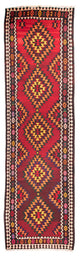 Antikt kilim Tæppe 124x440cm