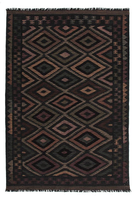 Kelim Carpet - Splash - 244 x 169 cm - flerfarvet