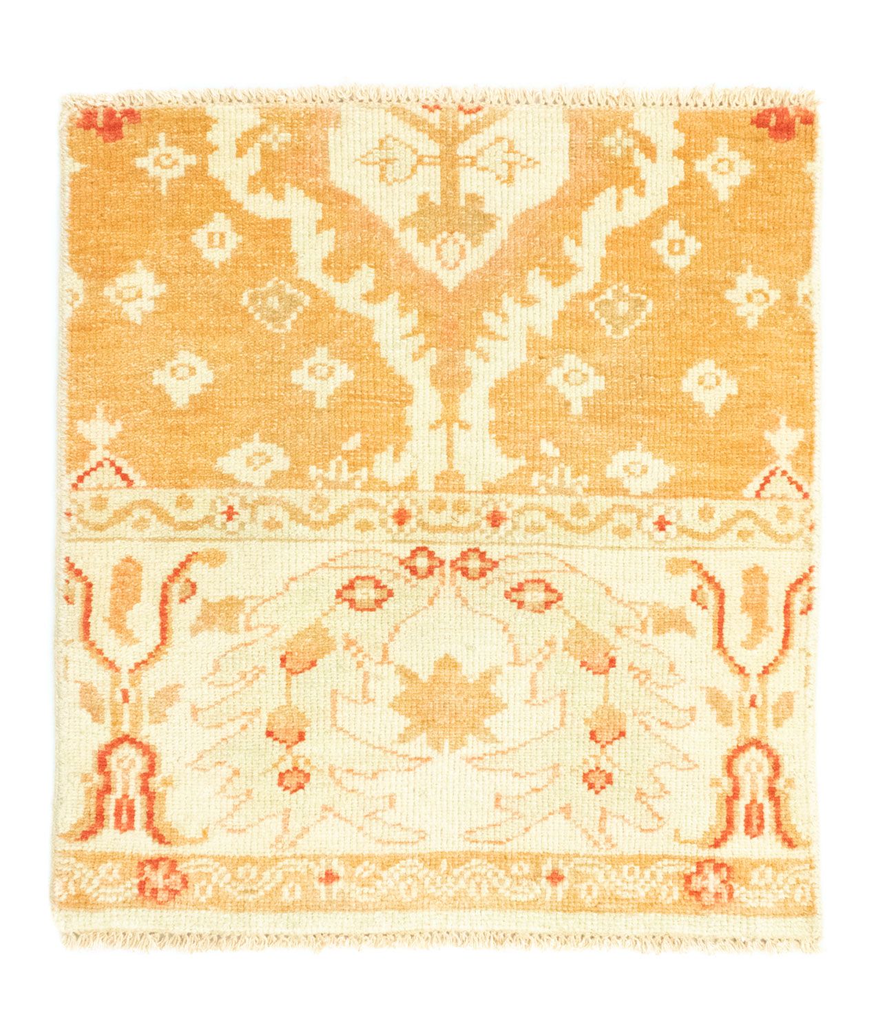 Uldtæppe firkantet  - 65 x 62 cm - beige