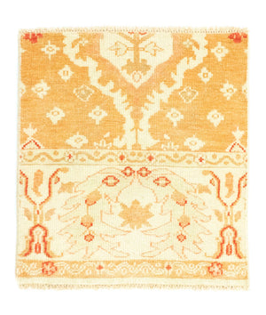 Uldtæppe firkantet  - 65 x 62 cm - beige