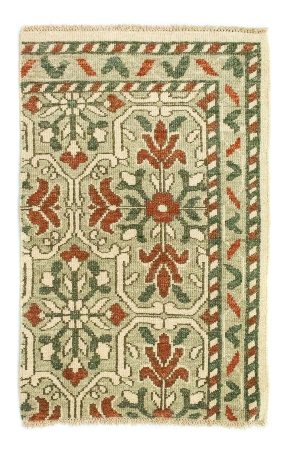 Uldtæppe - 93 x 60 cm - beige