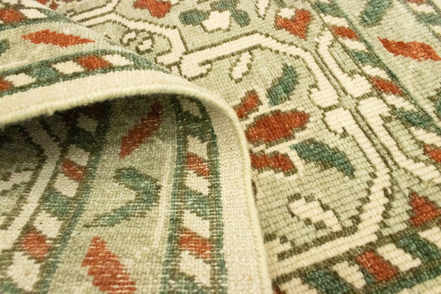 Uldtæppe - 93 x 60 cm - beige
