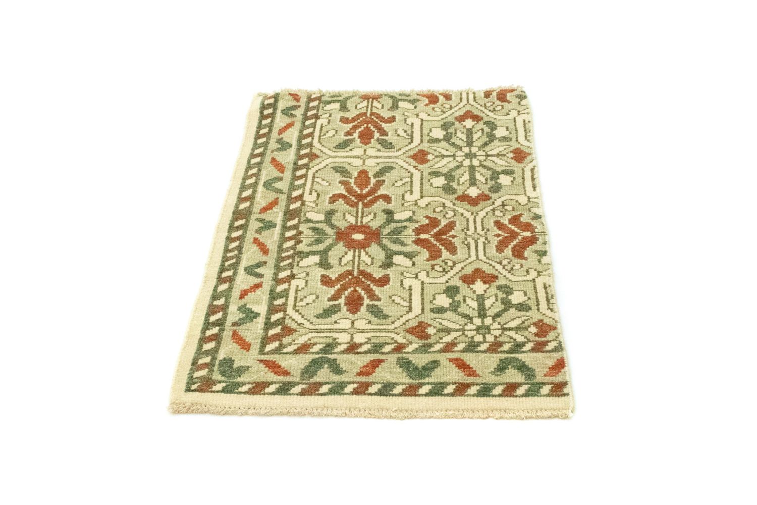 Uldtæppe - 93 x 60 cm - beige