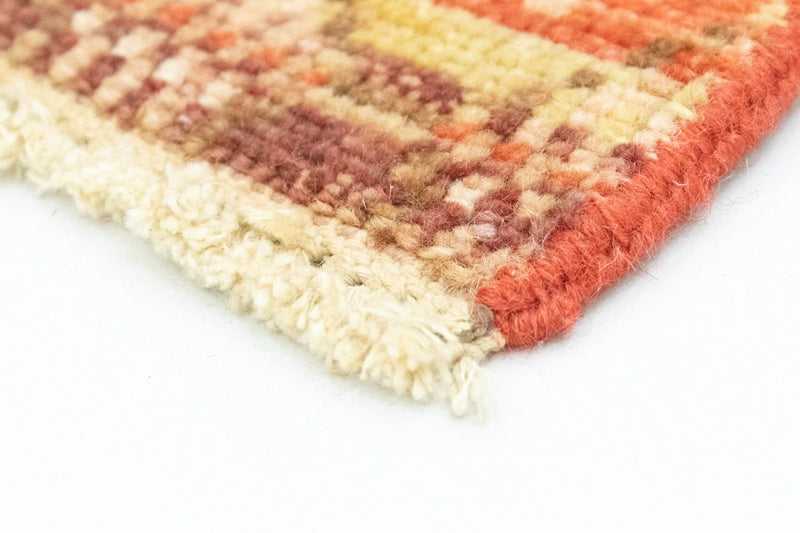 Designer tæppe firkantet  - 59 x 58 cm - orange