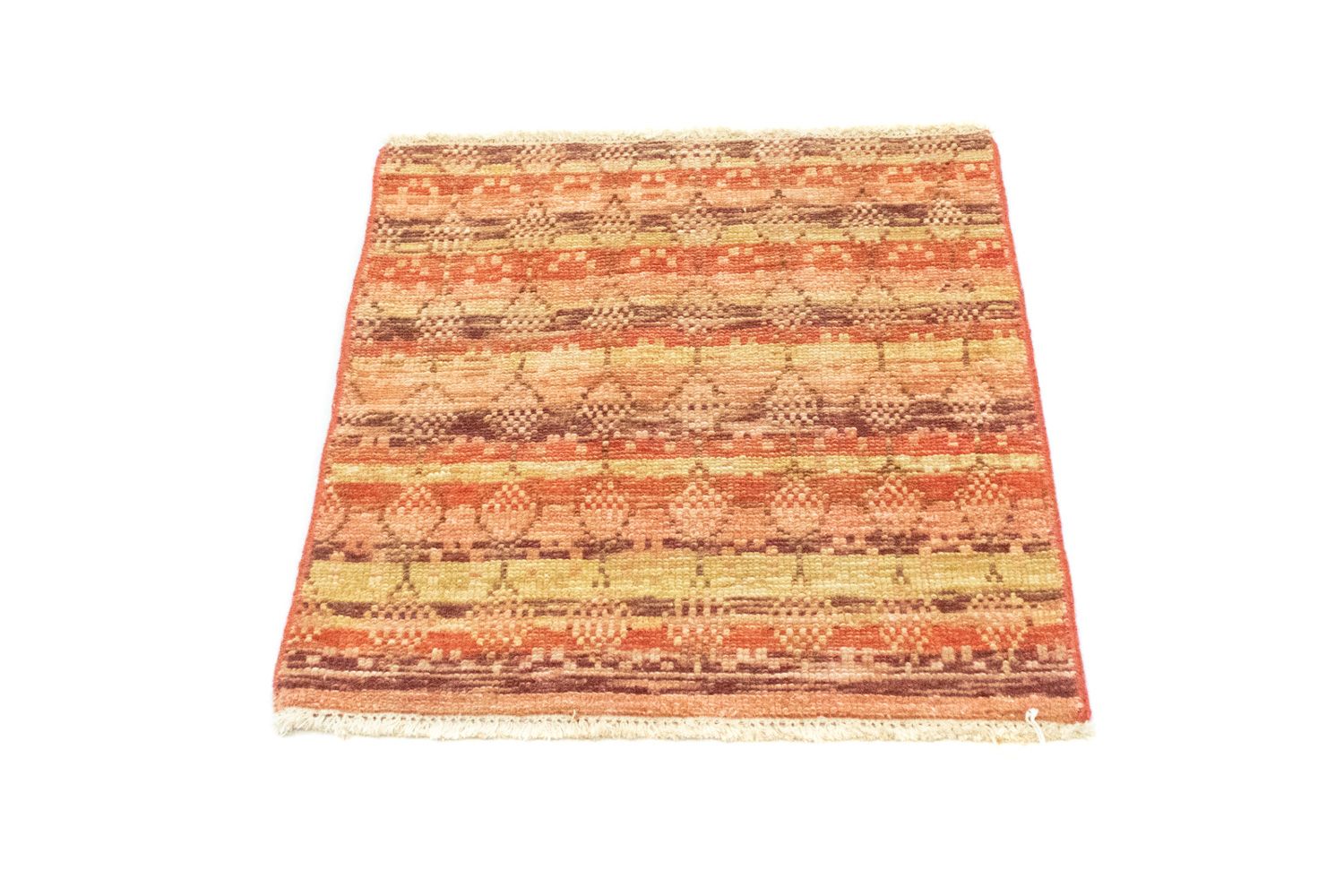 Designer tæppe firkantet  - 59 x 58 cm - orange
