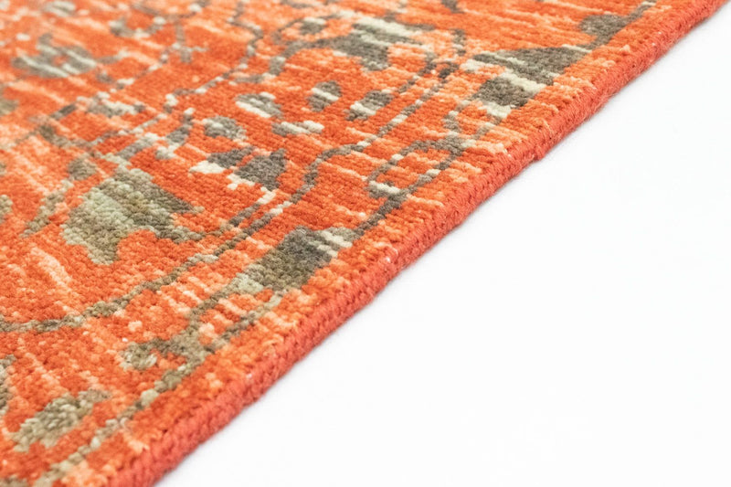 Designer tæppe firkantet  - 61 x 60 cm - orange