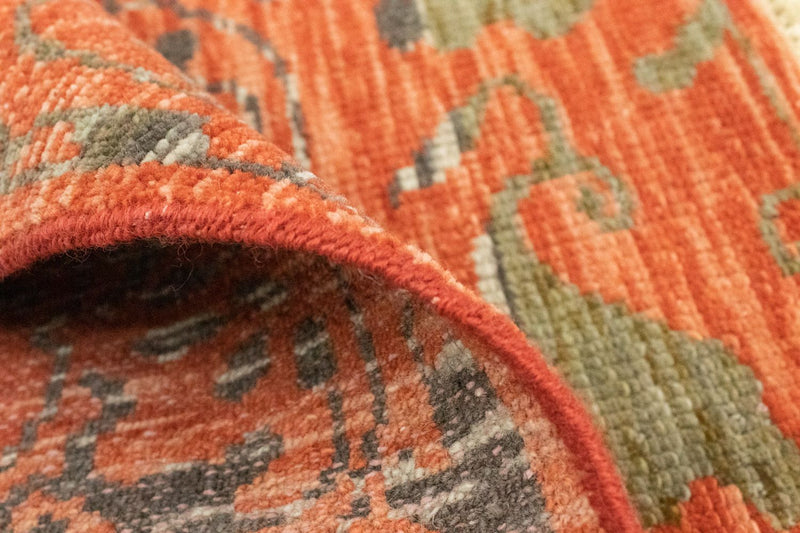 Designer tæppe firkantet  - 61 x 60 cm - orange