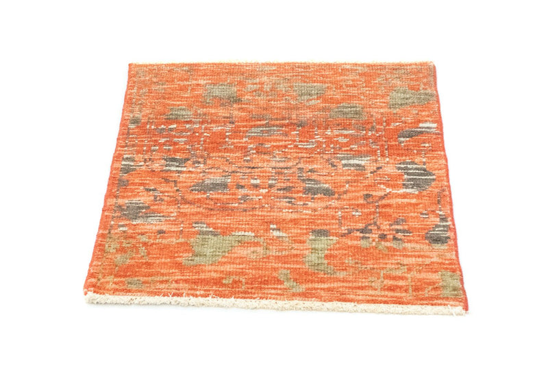 Designer tæppe firkantet  - 61 x 60 cm - orange