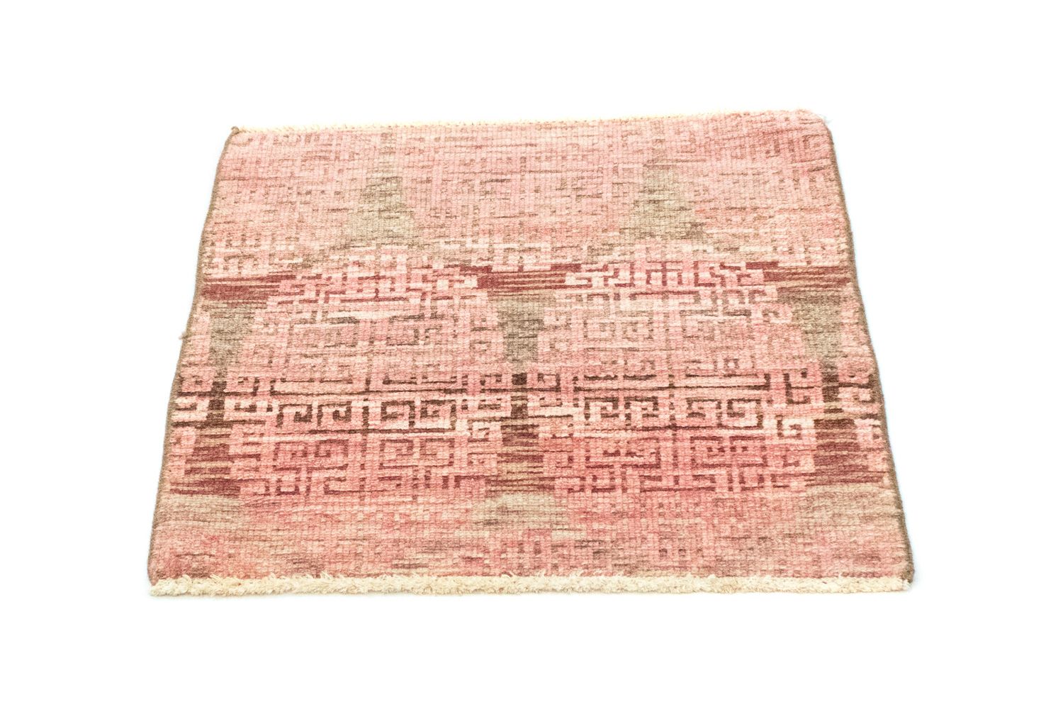 Designer tæppe firkantet  - 66 x 61 cm - pink