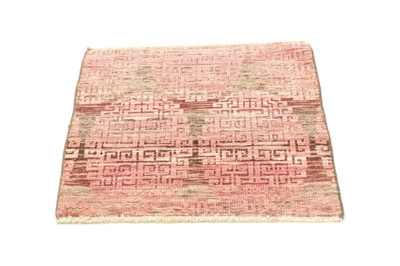 Designer tæppe firkantet  - 66 x 61 cm - pink