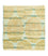 Designer tæppe firkantet  - 61 x 59 cm - guld