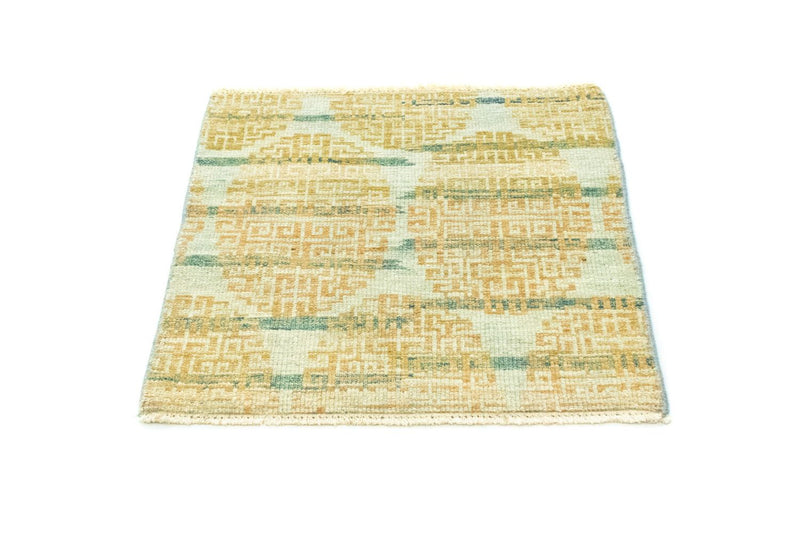 Designer tæppe firkantet  - 61 x 59 cm - guld