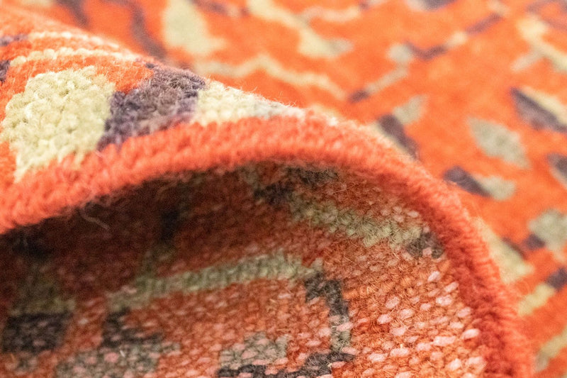 Designer tæppe firkantet  - 62 x 61 cm - orange