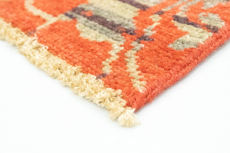 Designer tæppe firkantet  - 62 x 61 cm - orange