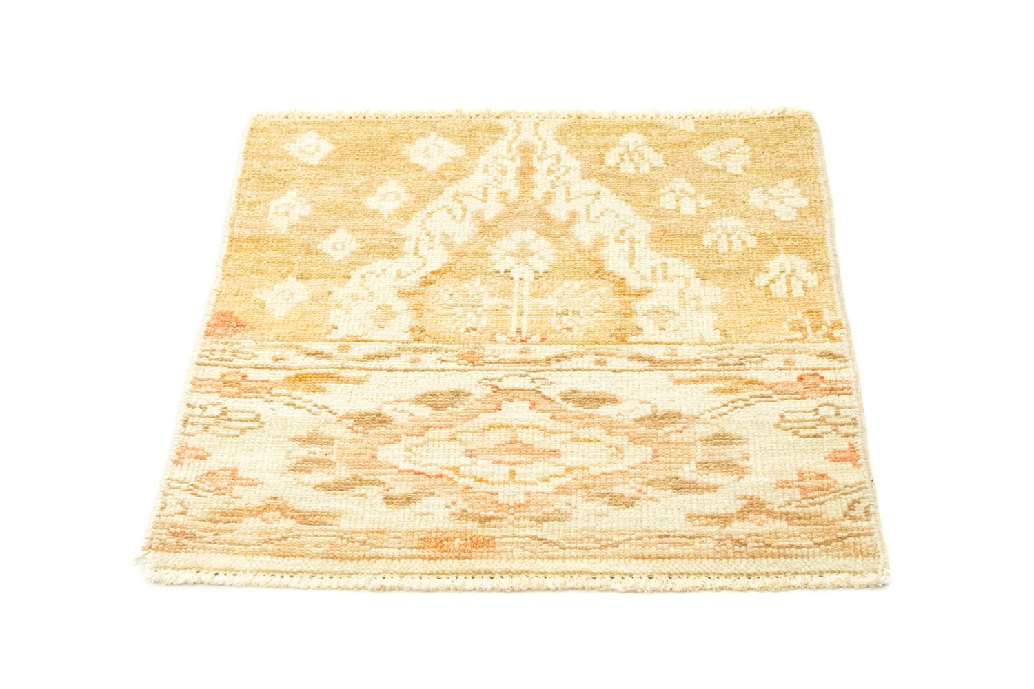 Designer tæppe firkantet  - 60 x 58 cm - beige