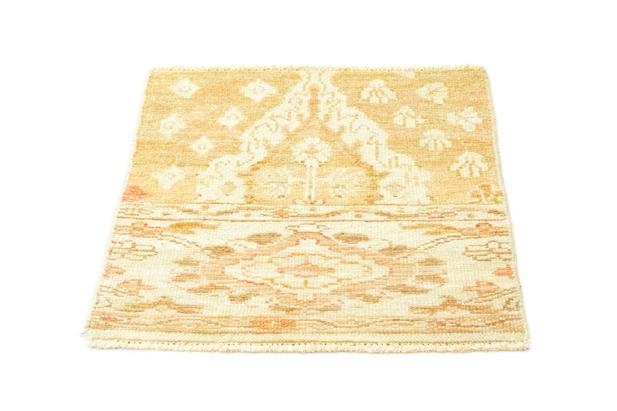 Designer tæppe firkantet  - 60 x 58 cm - beige