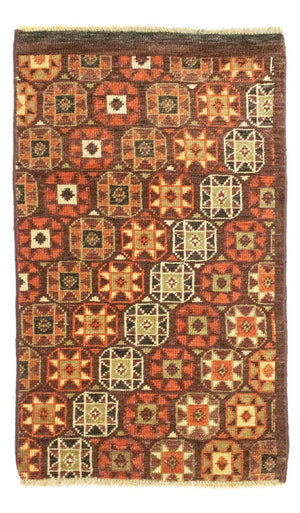 Designer tæppe - 97 x 60 cm - brun