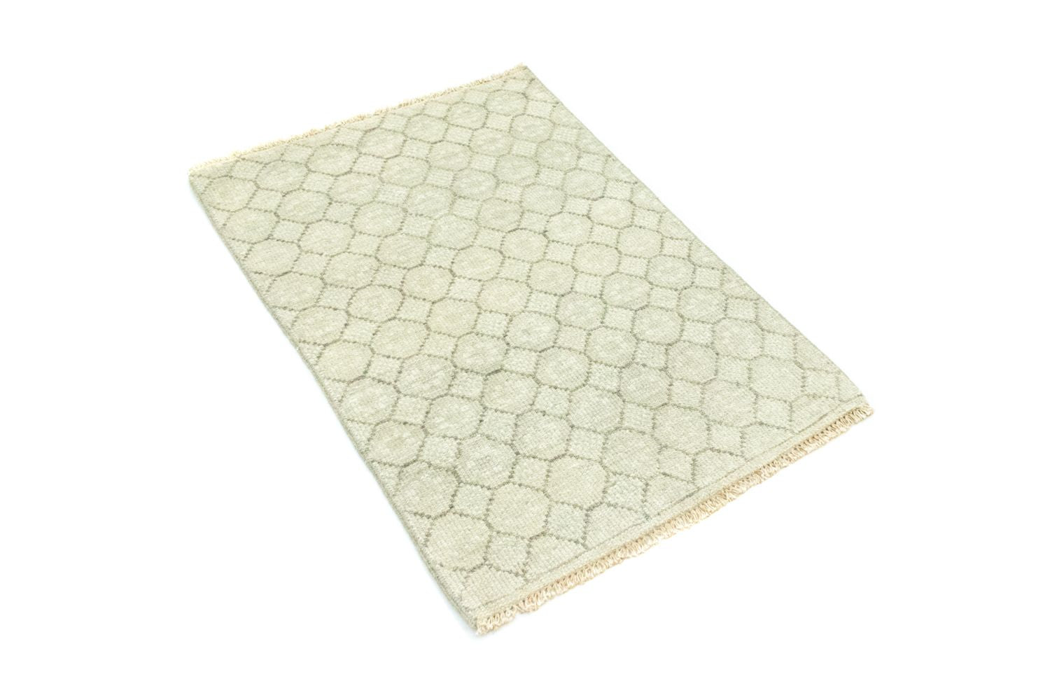 Uldtæppe - 88 x 60 cm - beige