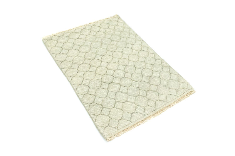 Uldtæppe - 88 x 60 cm - beige