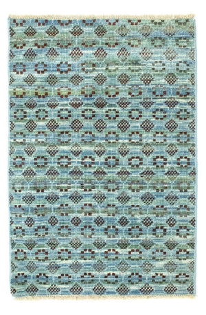 Uldtæppe - 92 x 63 cm - lyseblå